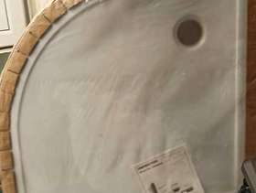 Freecycle 90x90 quadrant shower try