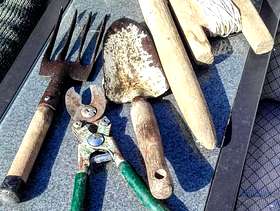 Freecycle 5 vintage garden tools