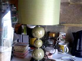 Freecycle Green table lamp