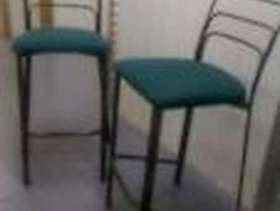 Freecycle 2 green vintage bar stools