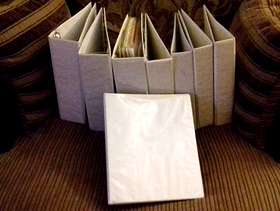 Freecycle White 4 punch hole folders