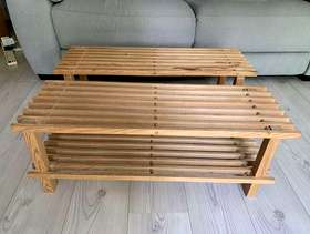 Freecycle IKEA pine shoe racks x 2 at WD23