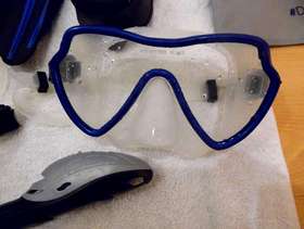 Freecycle Blue Snorkel Set with Fins, Snorkel & Mask