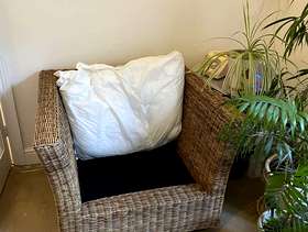 Freecycle Wicker armchair