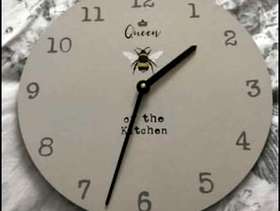 Freecycle Queen of the kitchen wall clock