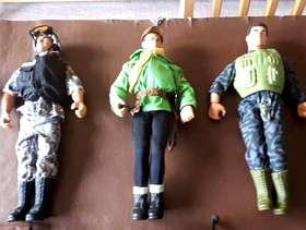 Freecycle 3 x Action Man Figures and Accessories