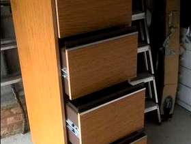Freecycle Wooden 4 Drawer Filing Cabinet