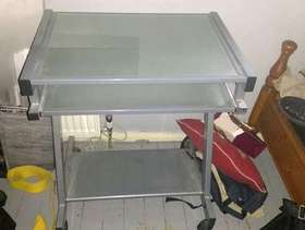 Freecycle John Lewis glass computer desk