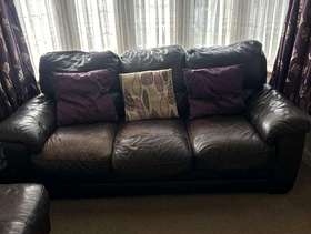 Freecycle 3 piece leather furniture