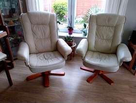 Freecycle Two swivel armchairs