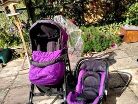 Freecycle Silver Cross buggy and car seat
