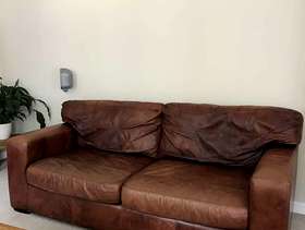 Freecycle Leather 3 seater sofa