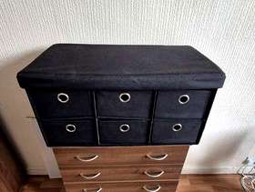Freecycle 6 shelved ottoman