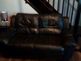 Freecycle 2 seater leather sofa
