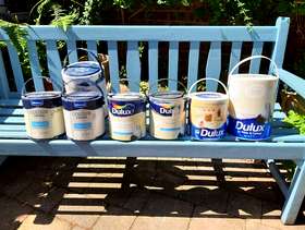 Freecycle Part tins of matt emulsion paint