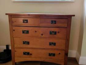 Freecycle Pine chest of drawers
