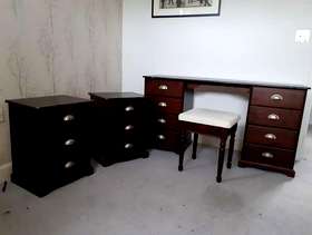 Freecycle Dressing Table and 2 bedside tables