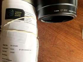Freecycle Canon EF 100-400mm 1.4 lens with hood. Mark 1.