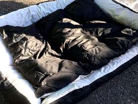 Freecycle Black and white dog bed