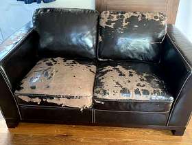Freecycle Two seater leather sofa