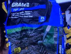 Freecycle Strong plastic sacks/bags x 14 - Previously contained Top Soil ...