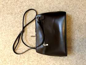 Freecycle Italian Vera Pelle Handbag (Dark Brown)