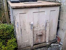 Freecycle Concrete coal bunker and coal