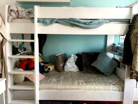 Freecycle Free wooden bunk bed painted white