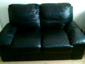 Freecycle 2 seater leather sofa