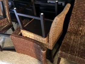 Freecycle Heavy pine dining table 80"X40"