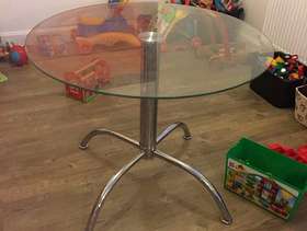 Freecycle Round glass table