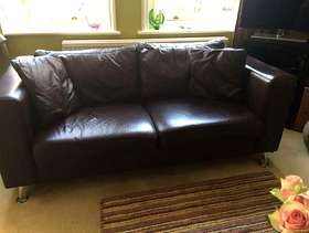 Freecycle Two seater leather sofa