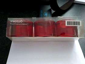 Freecycle Ruby Red Tea Light Holders