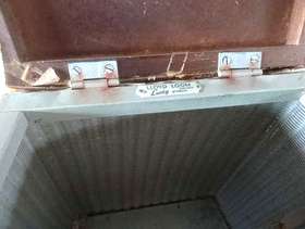 Freecycle Lloyd Loom Linen bin