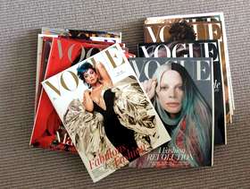 Freecycle 12 Vogue Magazines for decoupage