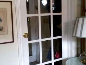 Freecycle White wooden glazed internal door