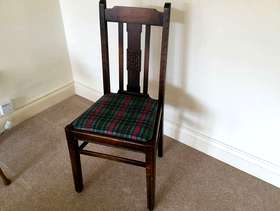 Freecycle Side chair with traditional seat covering