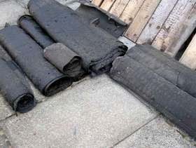Freecycle Used roofing felt - in rolls and folded sections