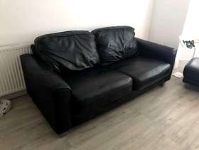 Freecycle Sofas x2 and a foot stool