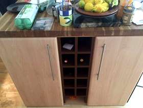 Freecycle Kitchen island with hard wood top