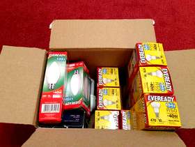 Freecycle Assorted Light bulbs