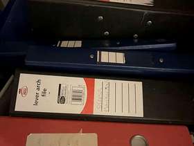 Freecycle File folders with punched plastic pockets