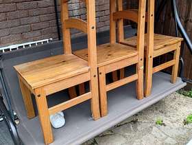 Freecycle 3 wooden chairs
