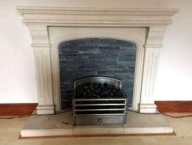 Freecycle Stone fire surround and hearth.