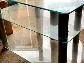 Freecycle Glass tv stand