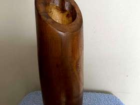 Freecycle Wooden candle holder / vase