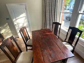 Freecycle Teak table and chairs