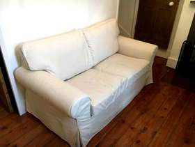 Freecycle White two seater sofa