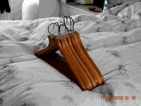 Freecycle Wooden Clothes Hangers