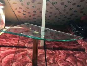 Freecycle Glass top coffee table